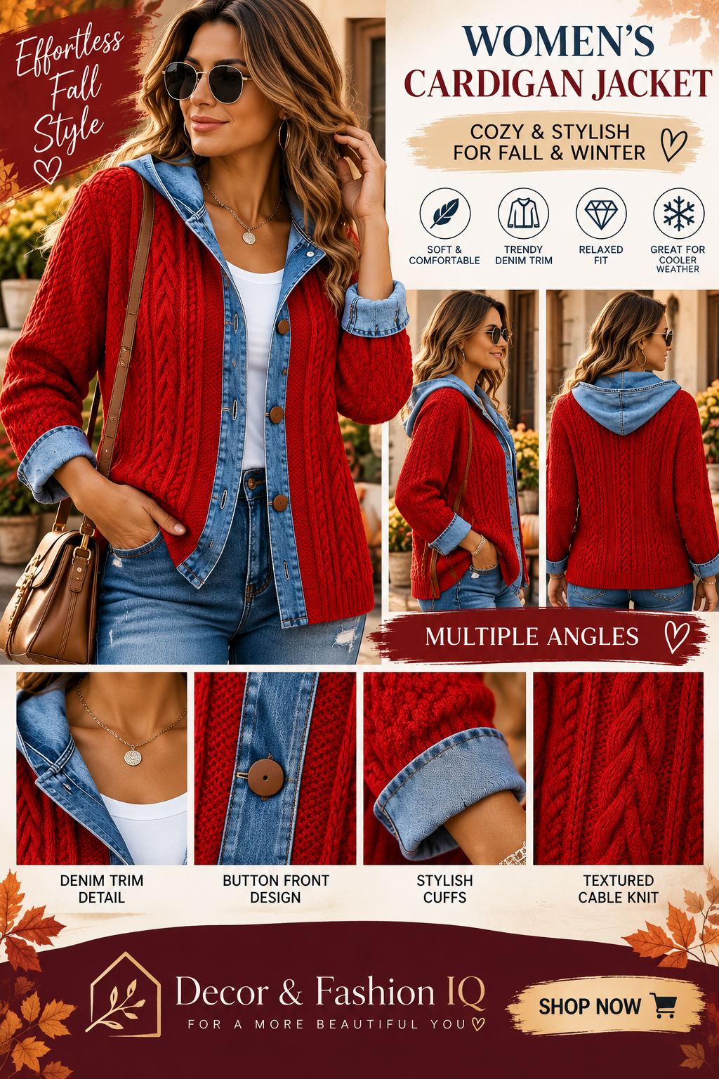 Women’s Casual Hoodie for Fall & Winter